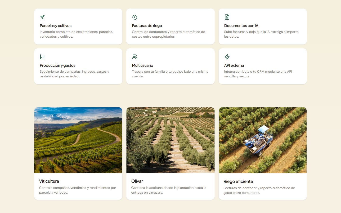Agro Vindica — gestión de explotaciones agrícolas